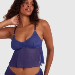 Aaliyah Sleep Cami - Navy