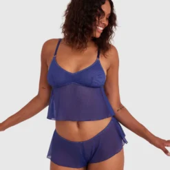 Aaliyah Sleep Short - Navy