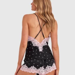 Angelica Hearts Cami - Black -brasnthings shop angelica hearts cami black 01489801 4