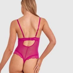 Annalise Push Up Bodysuit - Rose -brasnthings shop annalise push up bodysuit rose 01475801 9