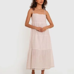 Aurelia Tiered Midi Slip - White -brasnthings shop aurelia tiered midi slip white 01367101 1