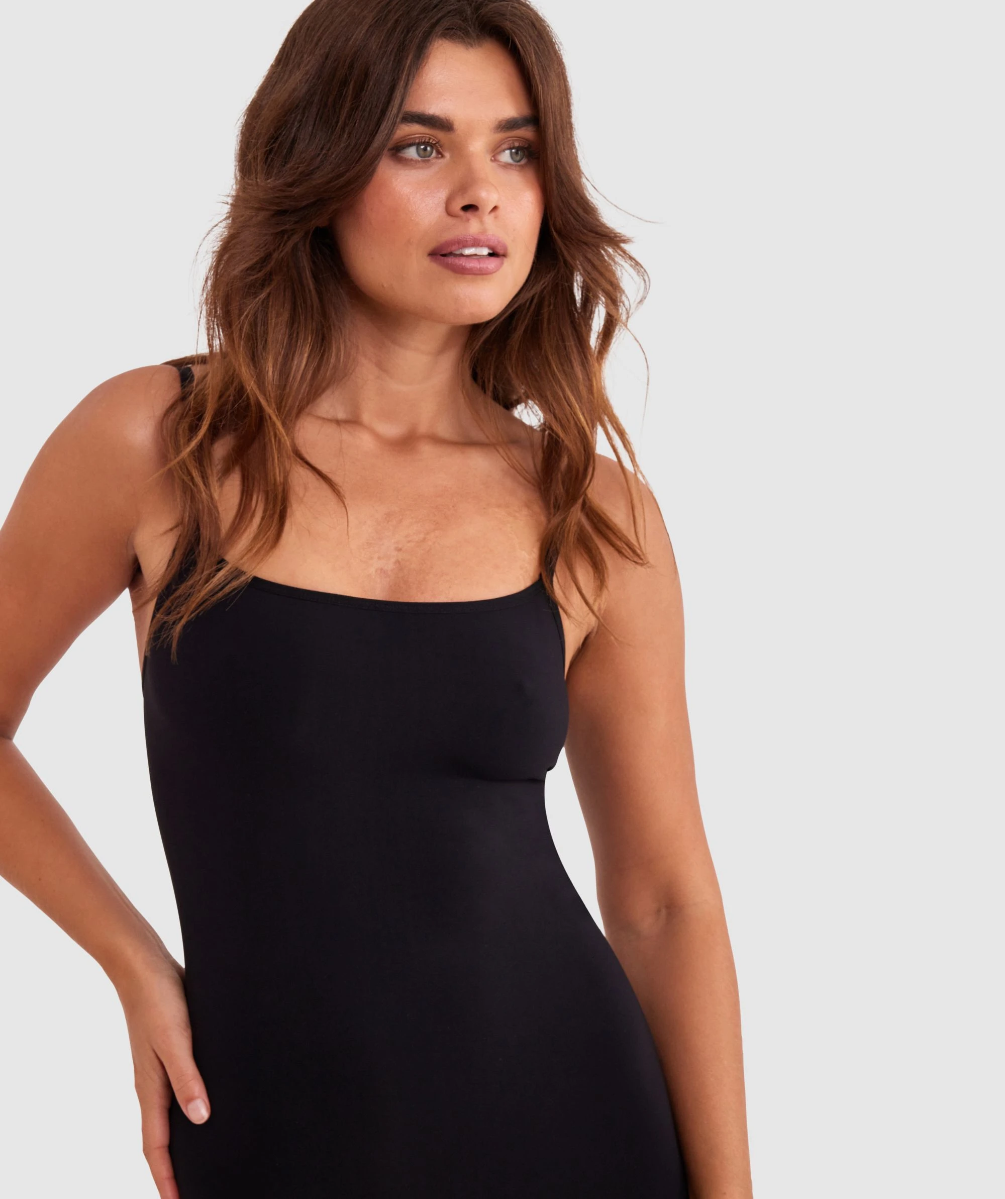 Base Layers Basic Slip Dress - Black 1 Base Layers Basic Slip Dress - Black