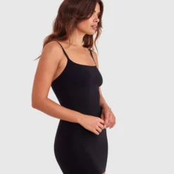 Base Layers Basic Slip Dress - Black 10 Base Layers Basic Slip Dress - Black -brasnthings shop base layers basic slip dress black 01474502 19