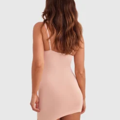 Base Layers Basic Slip Dress - Nude