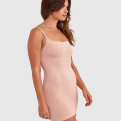 Base Layers Basic Slip Dress - Nude -brasnthings shop base layers basic slip dress nude 01474501 18