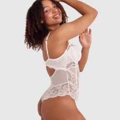 Bethany Underwire Bodysuit - Ivory -brasnthings shop bethany underwire bodysuit ivory 01373905 7