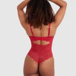 Bethany Underwire Bodysuit - Red -brasnthings shop bethany underwire bodysuit red 01373904 6