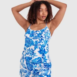 Blue Tropics Cami - Cobalt Blue -brasnthings shop blue tropics cami cobalt blue 01464201 19