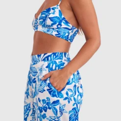 brasnthings shop -brasnthings shop blue tropics long pant cobalt blue 01464101 16