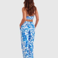 Blue Tropics Long Pant - Cobalt Blue -brasnthings shop blue tropics long pant cobalt blue 01464101 18