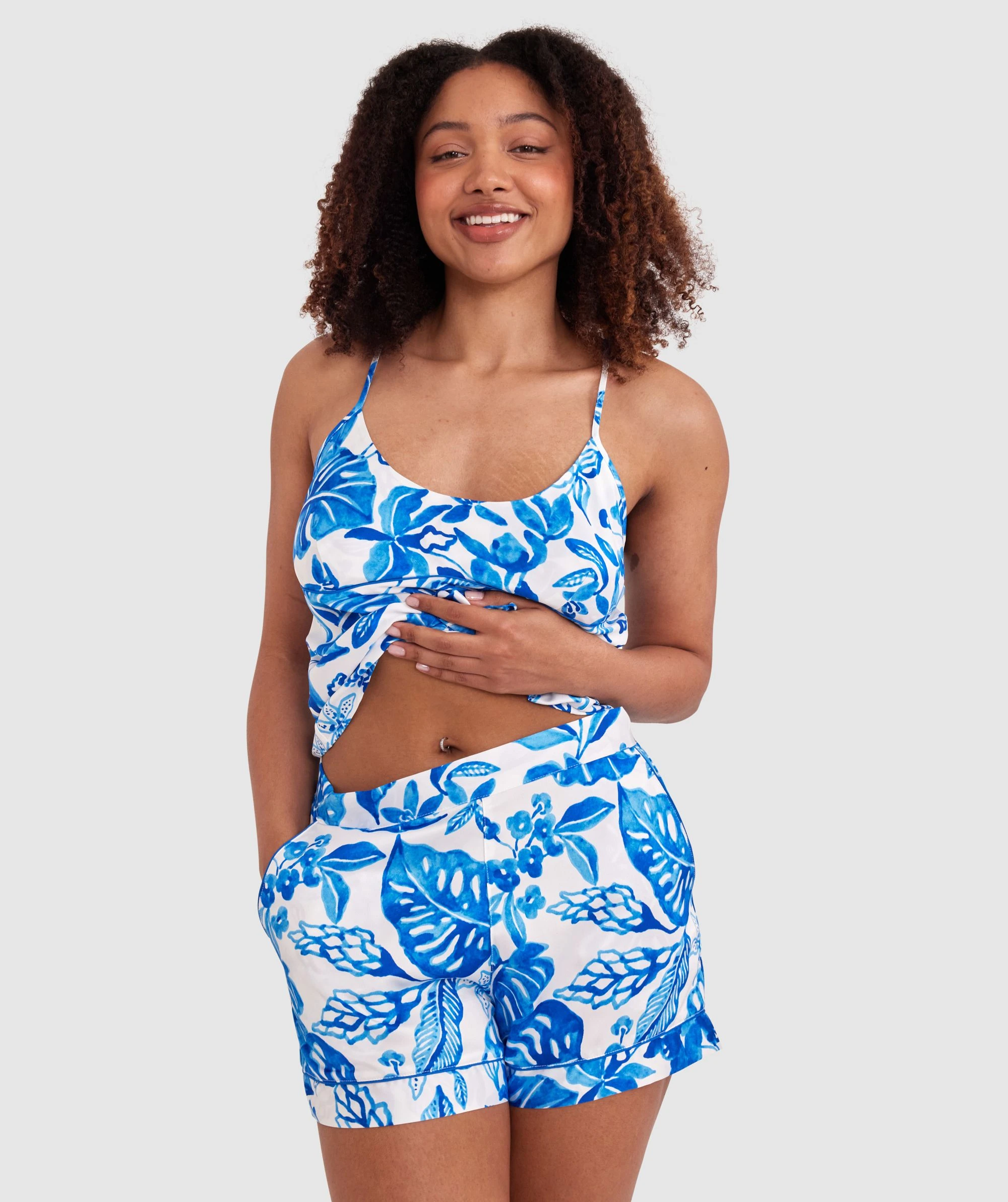 Blue Tropics Short - Cobalt Blue 2 Blue Tropics Short - Cobalt Blue - Image 2