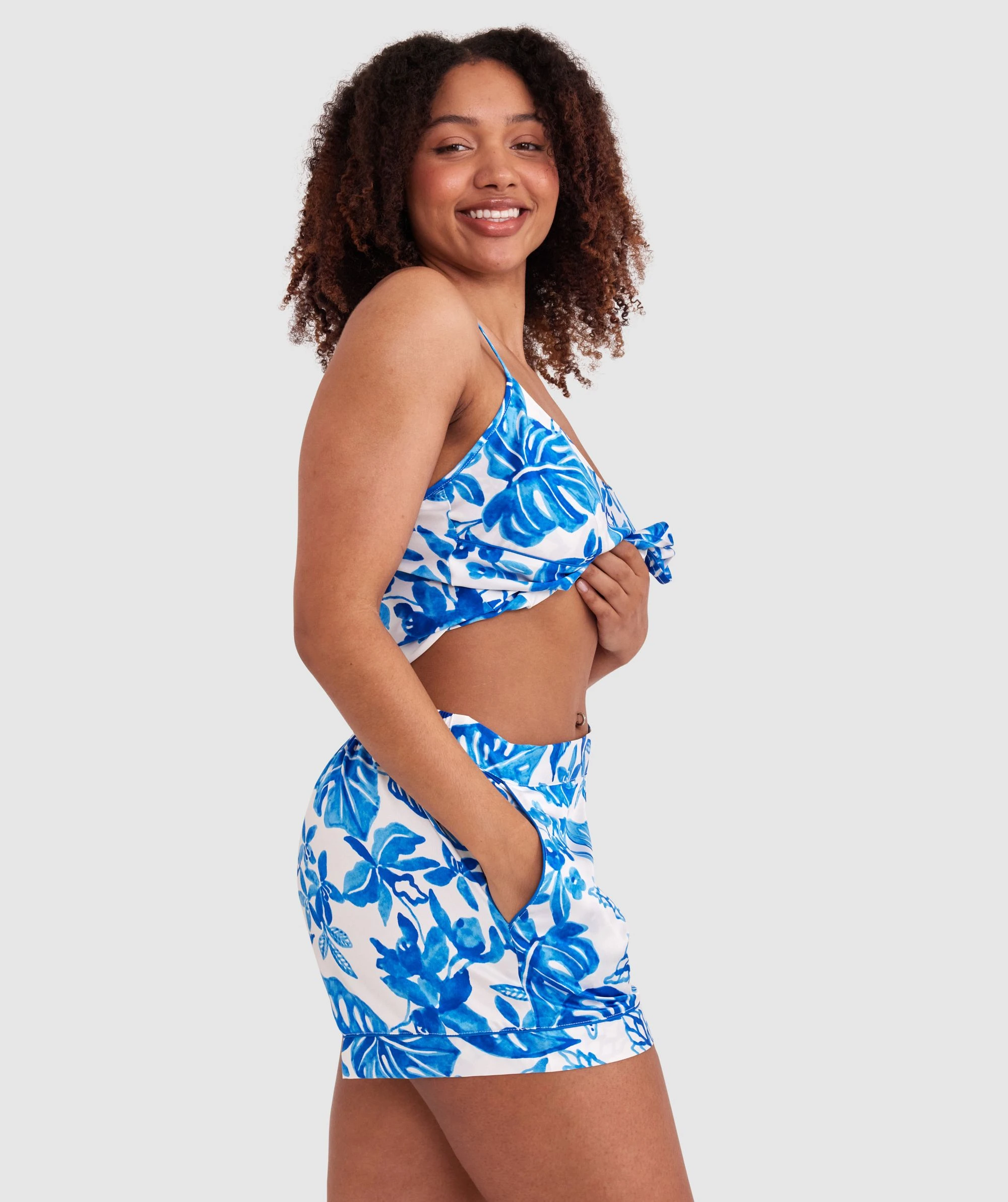 Blue Tropics Short - Cobalt Blue 3 Blue Tropics Short - Cobalt Blue - Image 3