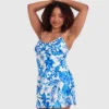 Blue Tropics Short Slip - Cobalt Blue