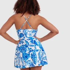 Blue Tropics Short Slip - Cobalt Blue -brasnthings shop blue tropics short slip cobalt blue 01464401 24