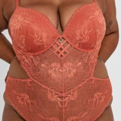 Cassidy Push Up Bodysuit - Rust 8 Cassidy Push Up Bodysuit - Rust -brasnthings shop cassidy push up bodysuit rust 01410301