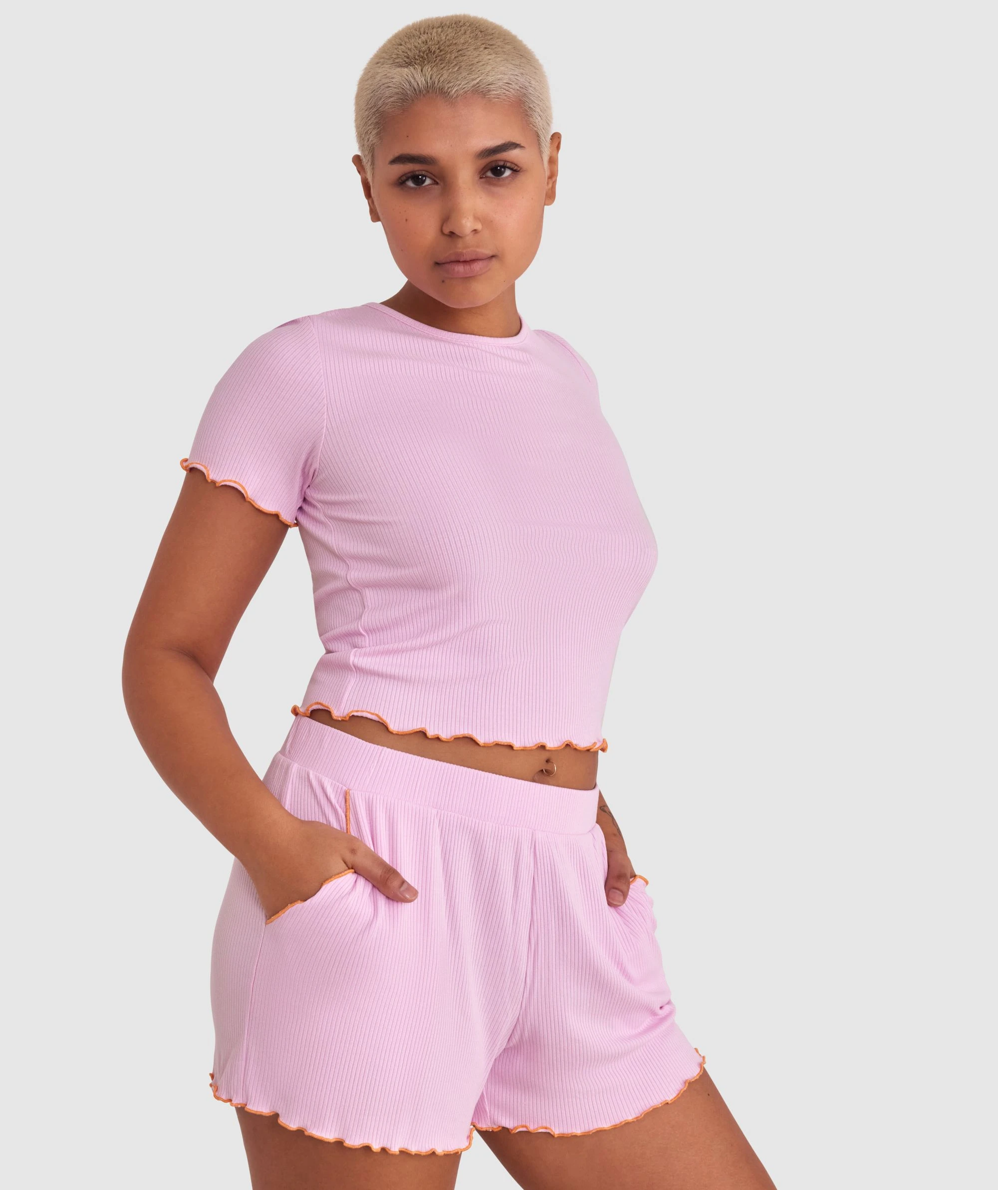 Chelsea Short - Pale Pink 2 Chelsea Short - Pale Pink - Image 2
