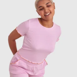 Chelsea Short Sleeve - Pale Pink