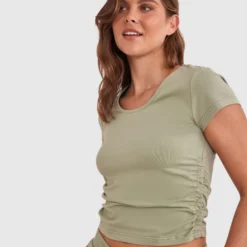 Chill Short Sleeve Shirt - Khaki 8 Chill Short Sleeve Shirt - Khaki -brasnthings shop chill short sleeve shirt khaki 01439902 10