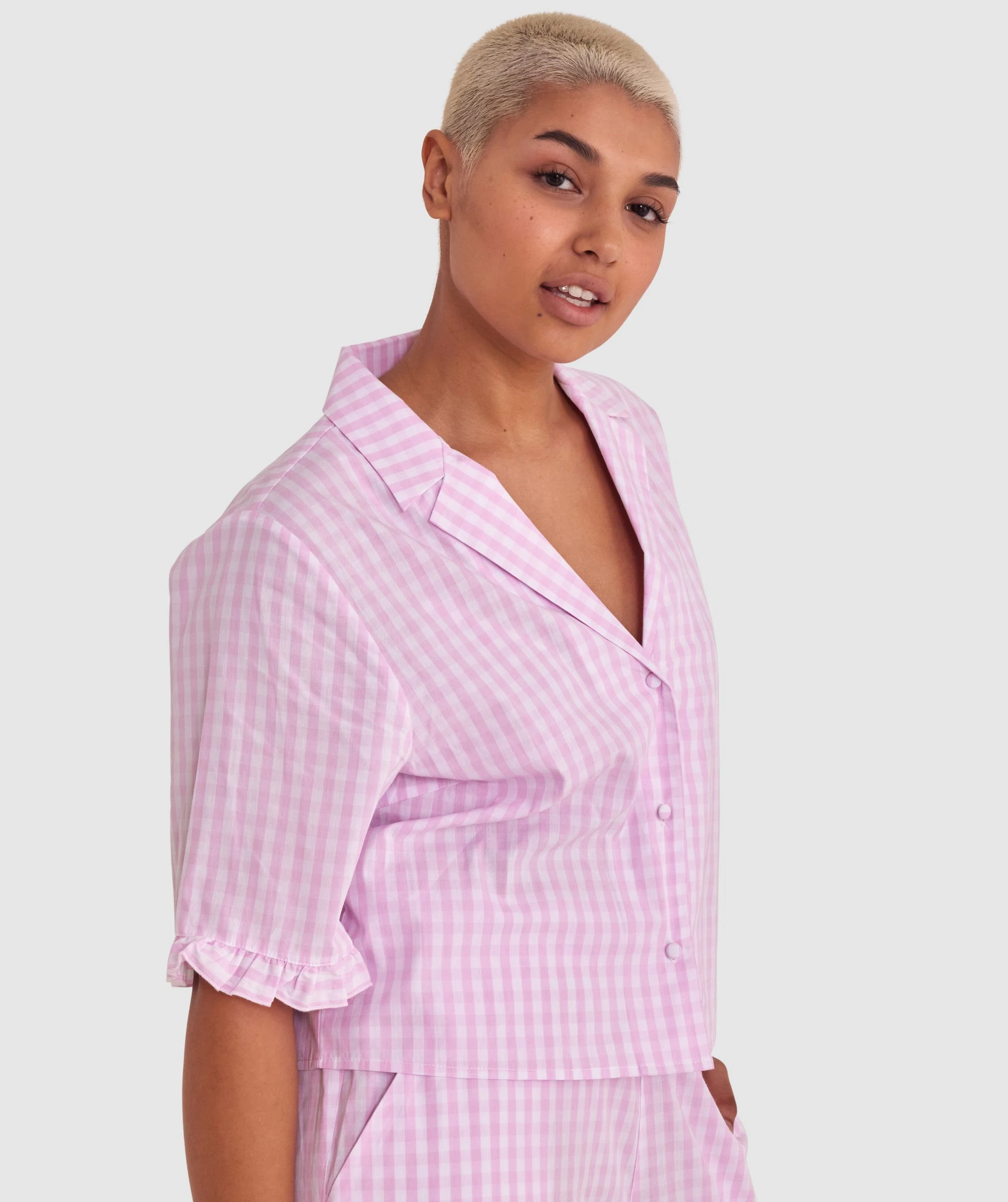 Dorothy Short Sleeve - Pale Pink 4 Dorothy Short Sleeve - Pale Pink - Image 4