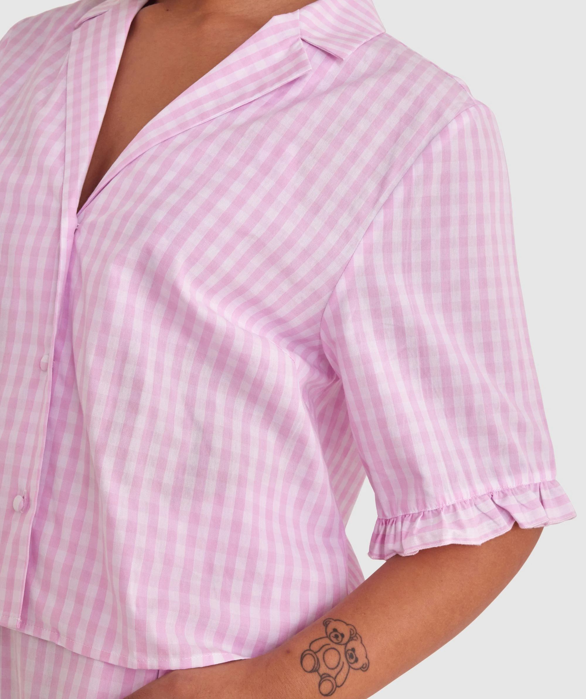 Dorothy Short Sleeve - Pale Pink 3 Dorothy Short Sleeve - Pale Pink - Image 3