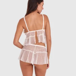 Enchanted Blooms Of Lisse Cami - Ivory -brasnthings shop enchanted blooms of lisse cami ivory 01488001 3