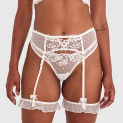 Enchanted Blooms Of Lisse Suspender - Ivory