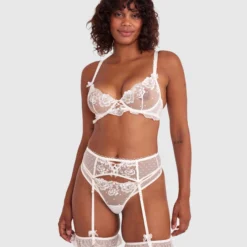 Enchanted Blooms Of Lisse Suspender - Ivory 10 Enchanted Blooms Of Lisse Suspender - Ivory -brasnthings shop enchanted blooms of lisse suspender ivory 01460101 4