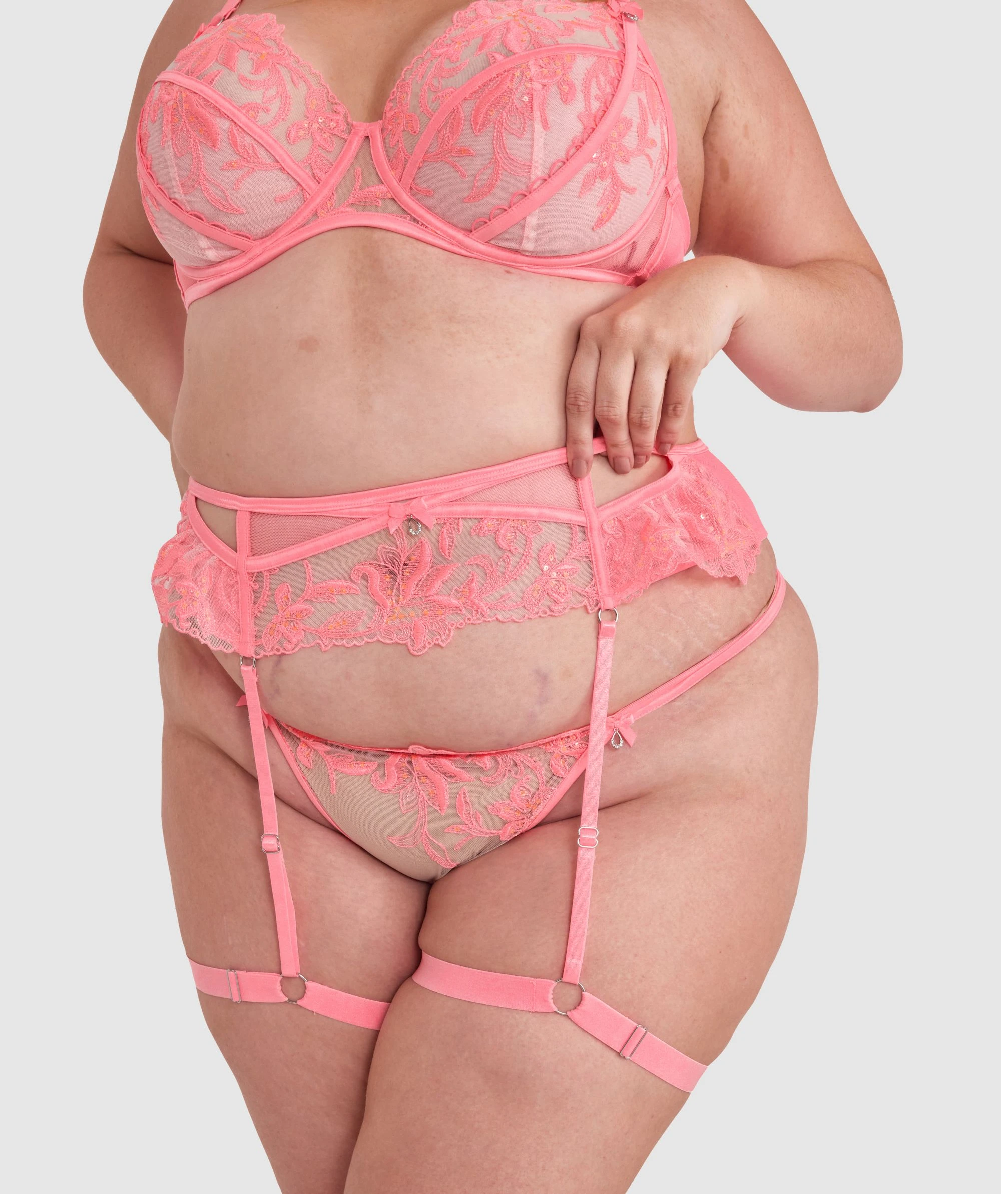 Enchanted Dreaming Of You Suspender - Pink 1 Enchanted Dreaming Of You Suspender - Pink