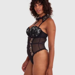 Enchanted Moonlight In Vermont Bodysuit - Black -brasnthings shop enchanted moonlight in vermont bodysuit black 01462701 2