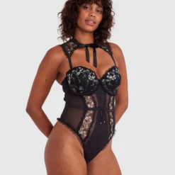 Enchanted Moonlight In Vermont Bodysuit - Black