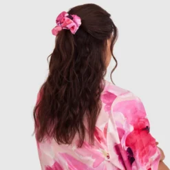 Florence Wrap With Large Scrunchie - Print Floral -brasnthings shop florence wrap with large scrunchie print floral 01465101 3