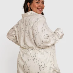 In The Nude Long Sleeve Sleep Shirt - Print 9 In The Nude Long Sleeve Sleep Shirt - Print -brasnthings shop in the nude long sleeve sleep shirt print 01390701 2