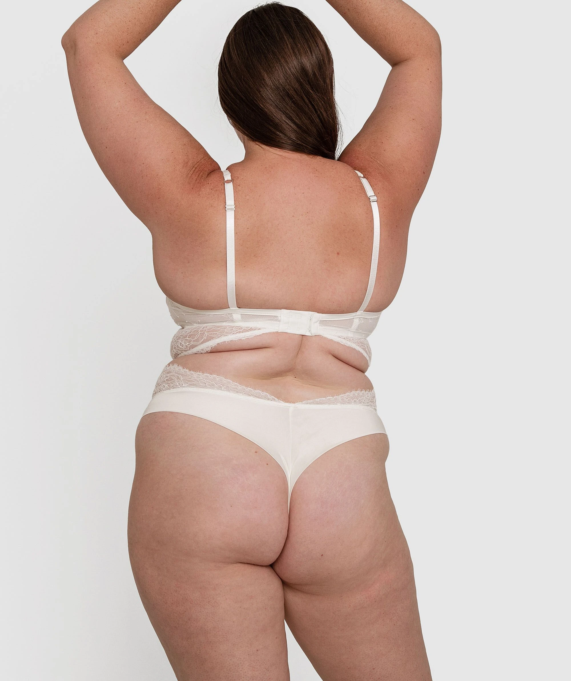 Inez Push Up Balconette Bodysuit - Ivory 4 Inez Push Up Balconette Bodysuit - Ivory - Image 4