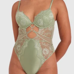 Ingrid Push Up Bodysuit - Khaki 8 Ingrid Push Up Bodysuit - Khaki -brasnthings shop ingrid push up bodysuit khaki 01279403 9