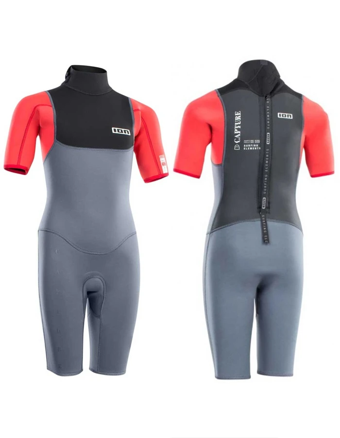 ION KIDS WETSUIT CAPTURE 2/2 SHORTY BACK ZIP