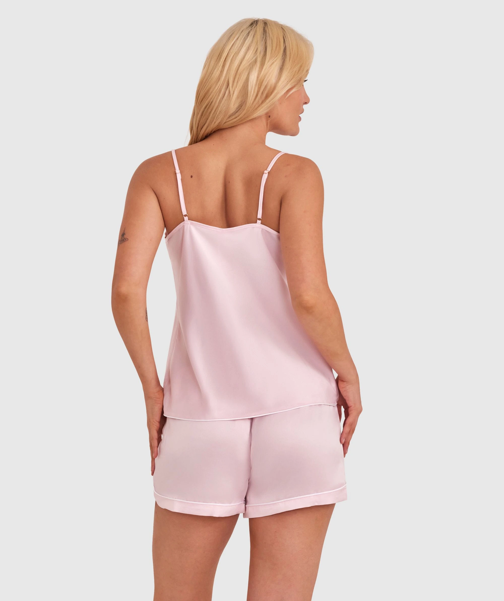 Liquid Satin Cami - Light Pink 5 Liquid Satin Cami - Light Pink - Image 5