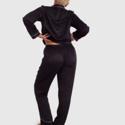 Liquid Satin Long Pant - Black 10 Liquid Satin Long Pant - Black -brasnthings shop liquid satin long pant black 01344807 17