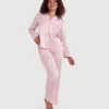 Liquid Satin Long Pants - Light Pink
