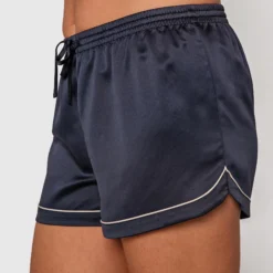 Liquid Satin Shorts - Navy
