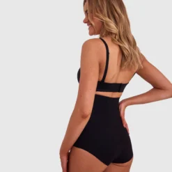 Microfibre High Waist Brief - Black