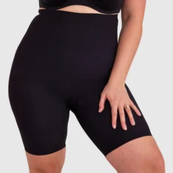 Microfibre Thigh Shaper - Black