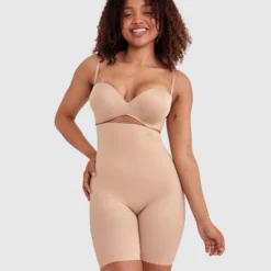 Microfibre Thigh Shaper - Nude -brasnthings shop microfibre thigh shaper nude 00492801 1