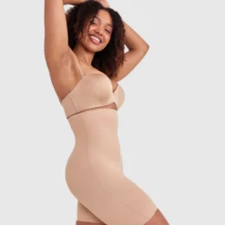 Microfibre Thigh Shaper - Nude -brasnthings shop microfibre thigh shaper nude 00492801 5