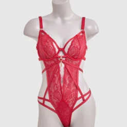 Night Games Bleeding Hearts Bedroom Bodysuit - Red 8 Night Games Bleeding Hearts Bedroom Bodysuit - Red -brasnthings shop night games bleeding hearts bedroom bodysuit red 01468301 6