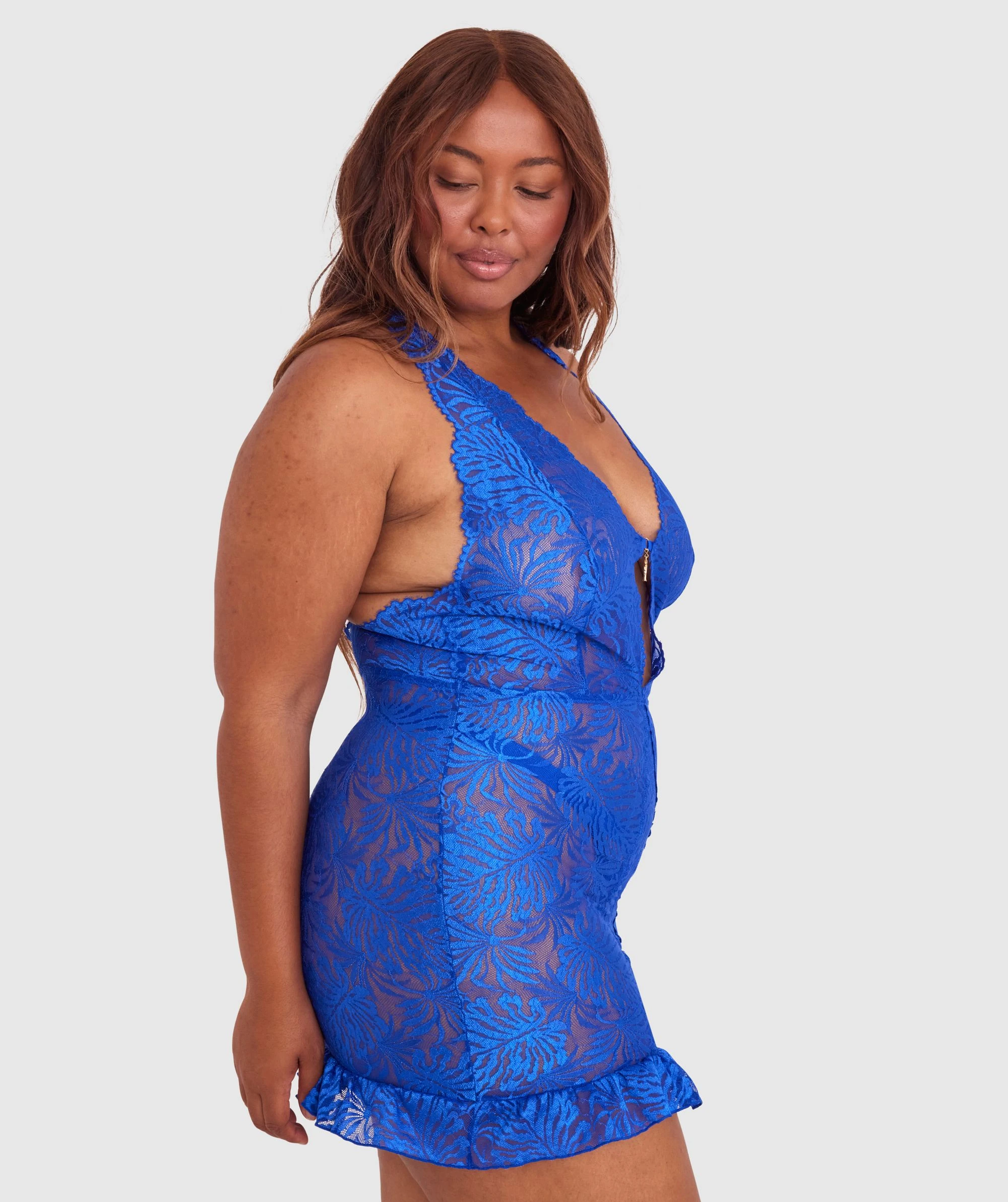 Night Games Malibu Nights Slip Dress - Cobalt Blue 3 Night Games Malibu Nights Slip Dress - Cobalt Blue - Image 3