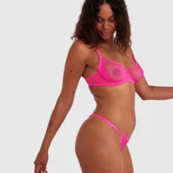 Night Games Night Lights Underwire & Mini V Set - Hot Pink 9 Night Games Night Lights Underwire & Mini V Set - Hot Pink -brasnthings shop night games night lights underwire mini v set hot pink 01432701 6