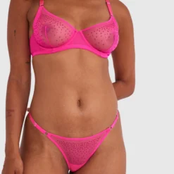 Night Games Night Lights Underwire & Mini V Set - Hot Pink 10 Night Games Night Lights Underwire & Mini V Set - Hot Pink -brasnthings shop night games night lights underwire mini v set hot pink 01432701 7