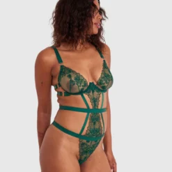 Night Games Oh Honey Bedroom Bodysuit - Dark Green 8 Night Games Oh Honey Bedroom Bodysuit - Dark Green -brasnthings shop night games oh honey bedroom bodysuit dark green 01433201 15