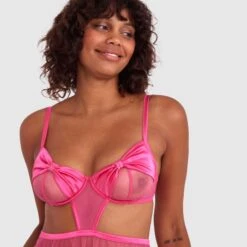 Night Games Prom Queen Babydoll & Mini V Set - Pink -brasnthings shop night games prom queen babydoll mini v set pink 01488301 2