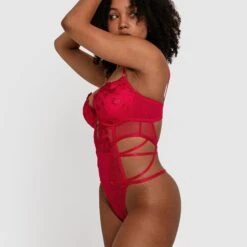 Night Games Showstopper Push Up Bodysuit - Red -brasnthings shop night games showstopper push up bodysuit red 01362101 3